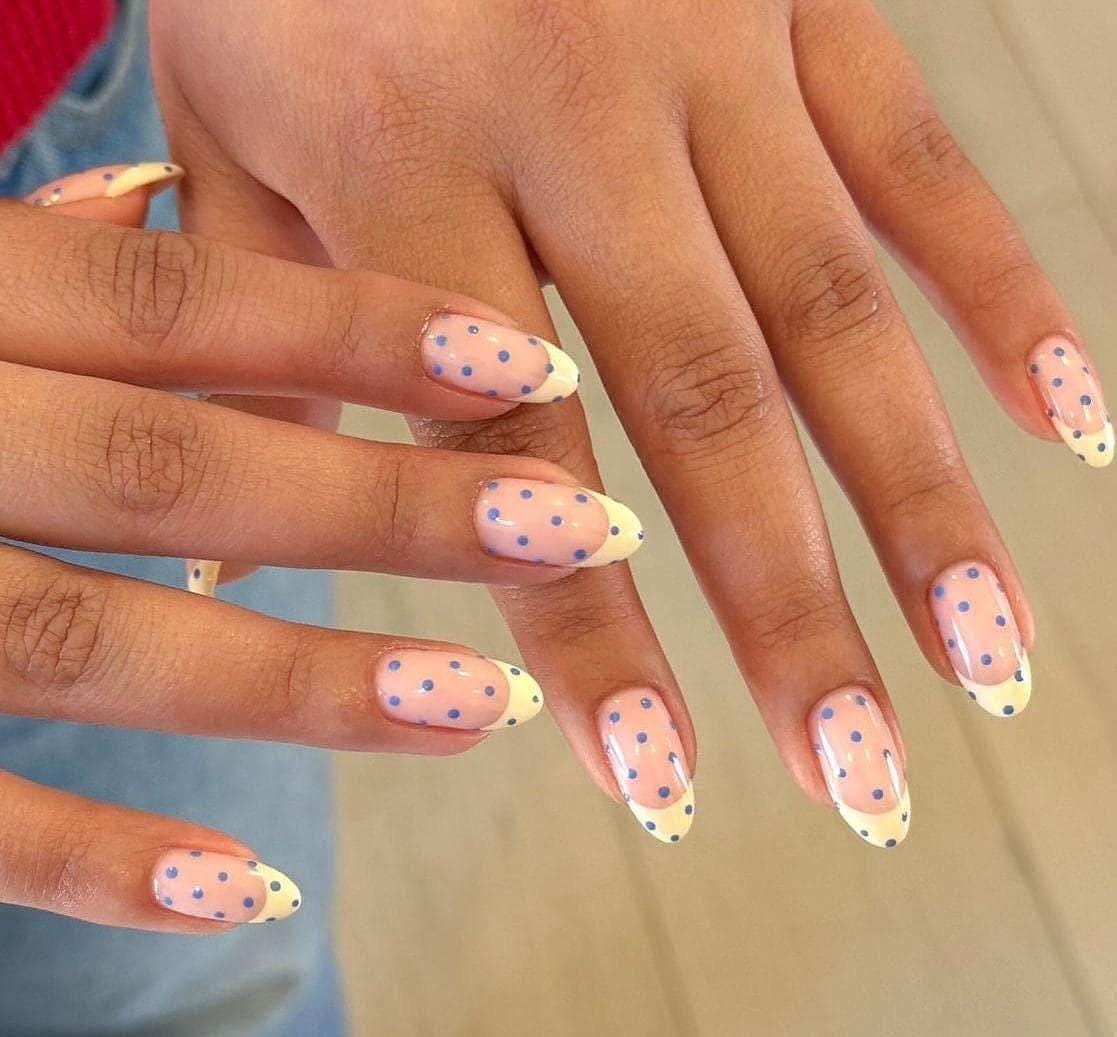 Handmade Press On Nails: Luxury, Almond Round Short, Hand Painted Custom, Gel