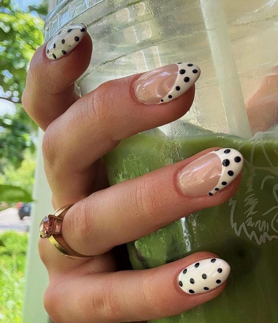 Handmade Press On Nails: Luxury, Almond Round Short, Hand Painted Custom, Gel