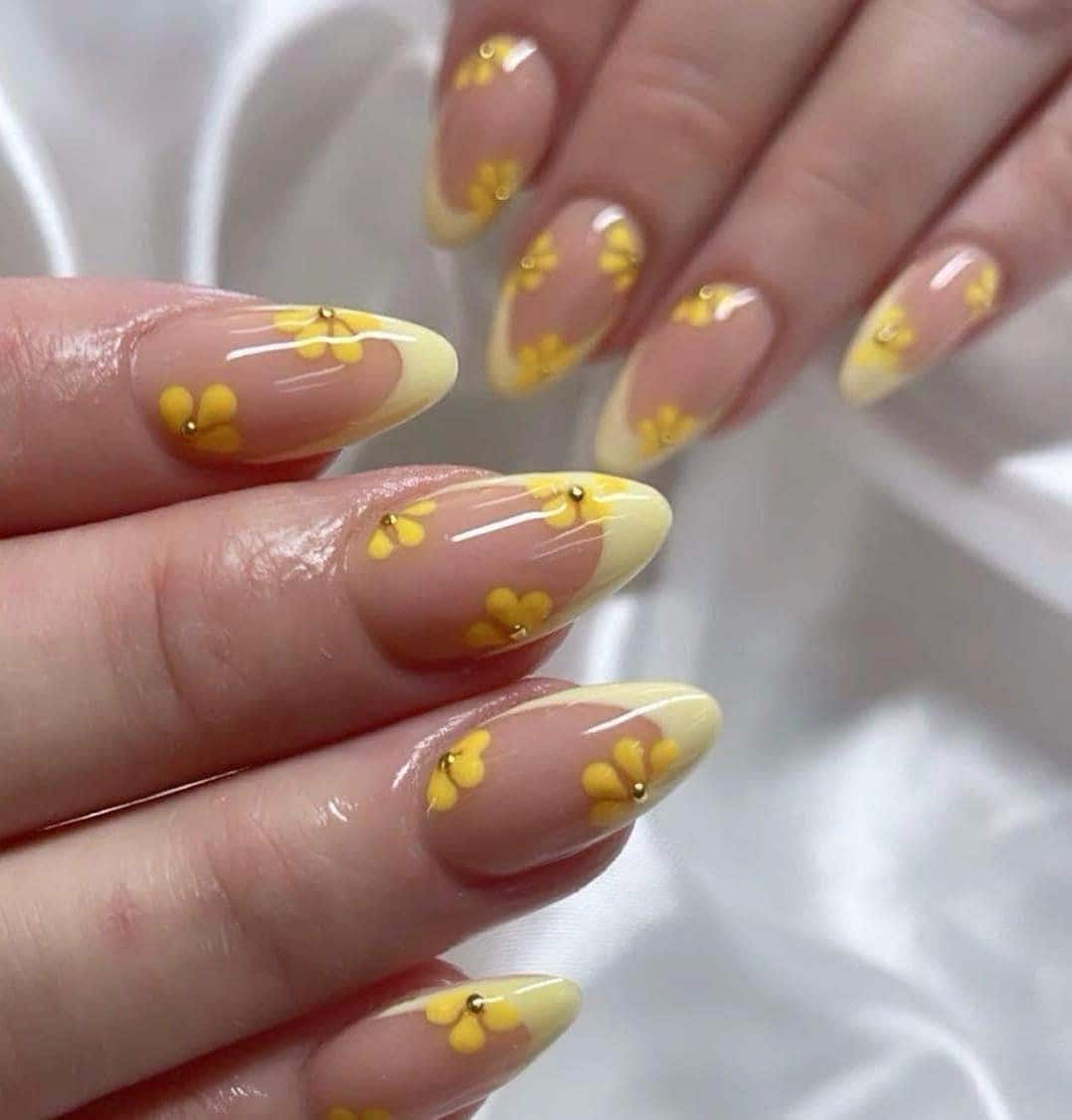 Handmade Press On Nails: Luxury, Almond Round Short, Hand Painted Custom, Gel