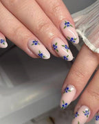 Handmade Press On Nails: Luxury, Almond Round Short, Hand Painted Custom, Gel