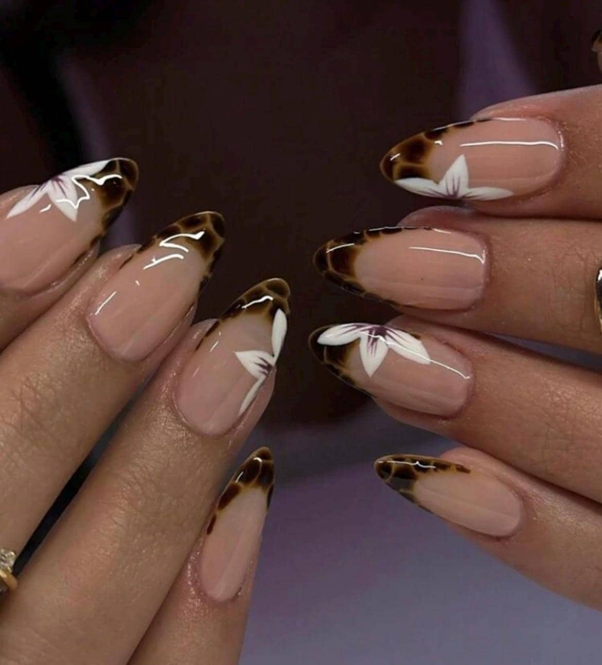 Handmade Press On Nails: Luxury, Almond Round Short, Hand Painted Custom, Gel