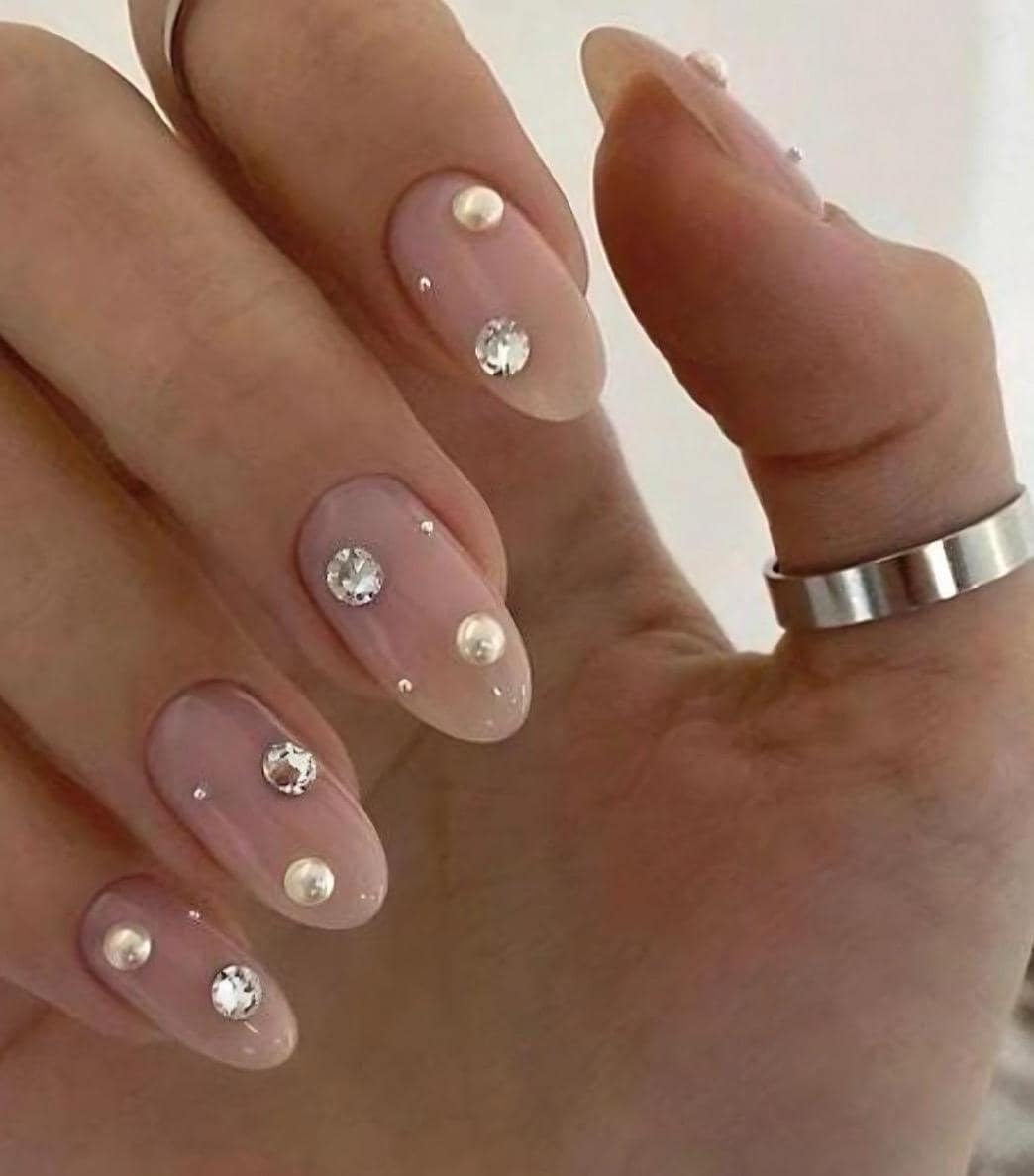 Handmade Press On Nails: Glue Ons, Gel, Almond Round Short, Xmas Winter Christmas