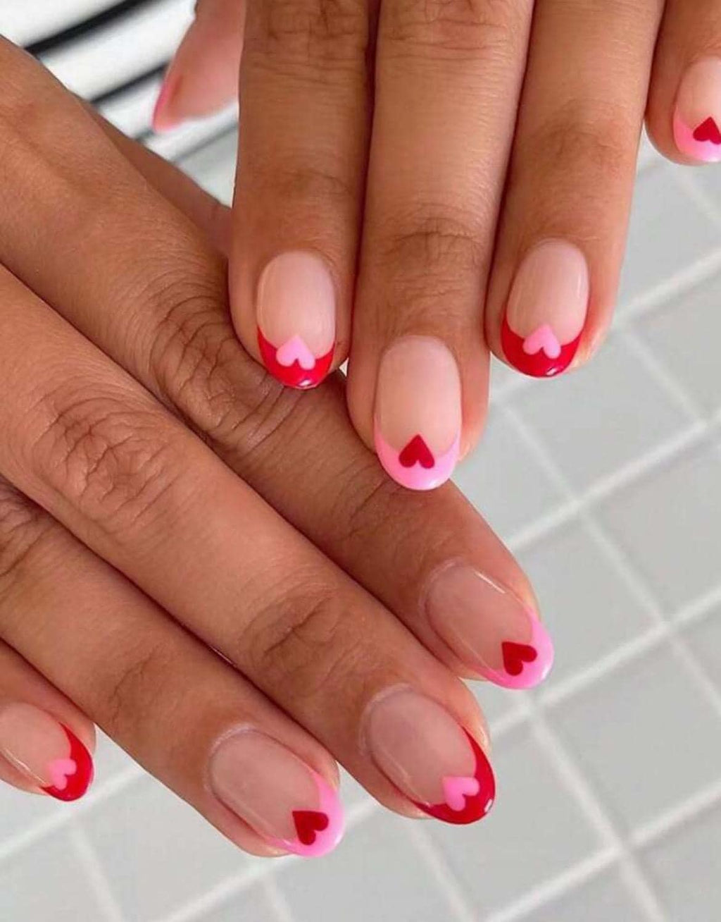 Handmade Press On Nails: Luxury, Almond Round Short, Hand Painted Custom, Gel