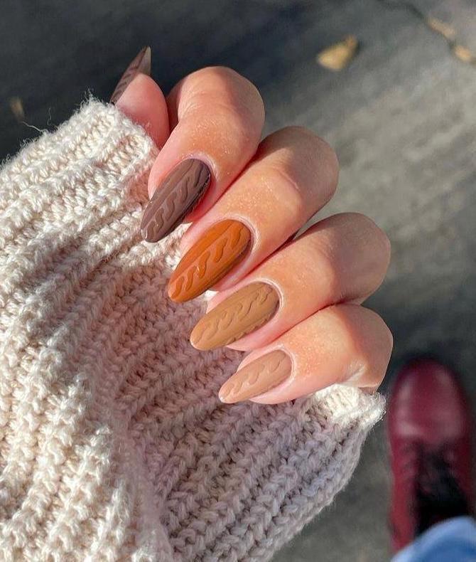 Handmade Press On Nails: Glue Ons, Almond Round Short, Hand Painted, Halloween Fall Dark