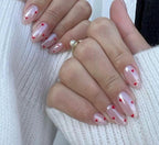 Handmade Press On Nails: Luxury, Almond Round Short, Hand Painted Custom, Gel