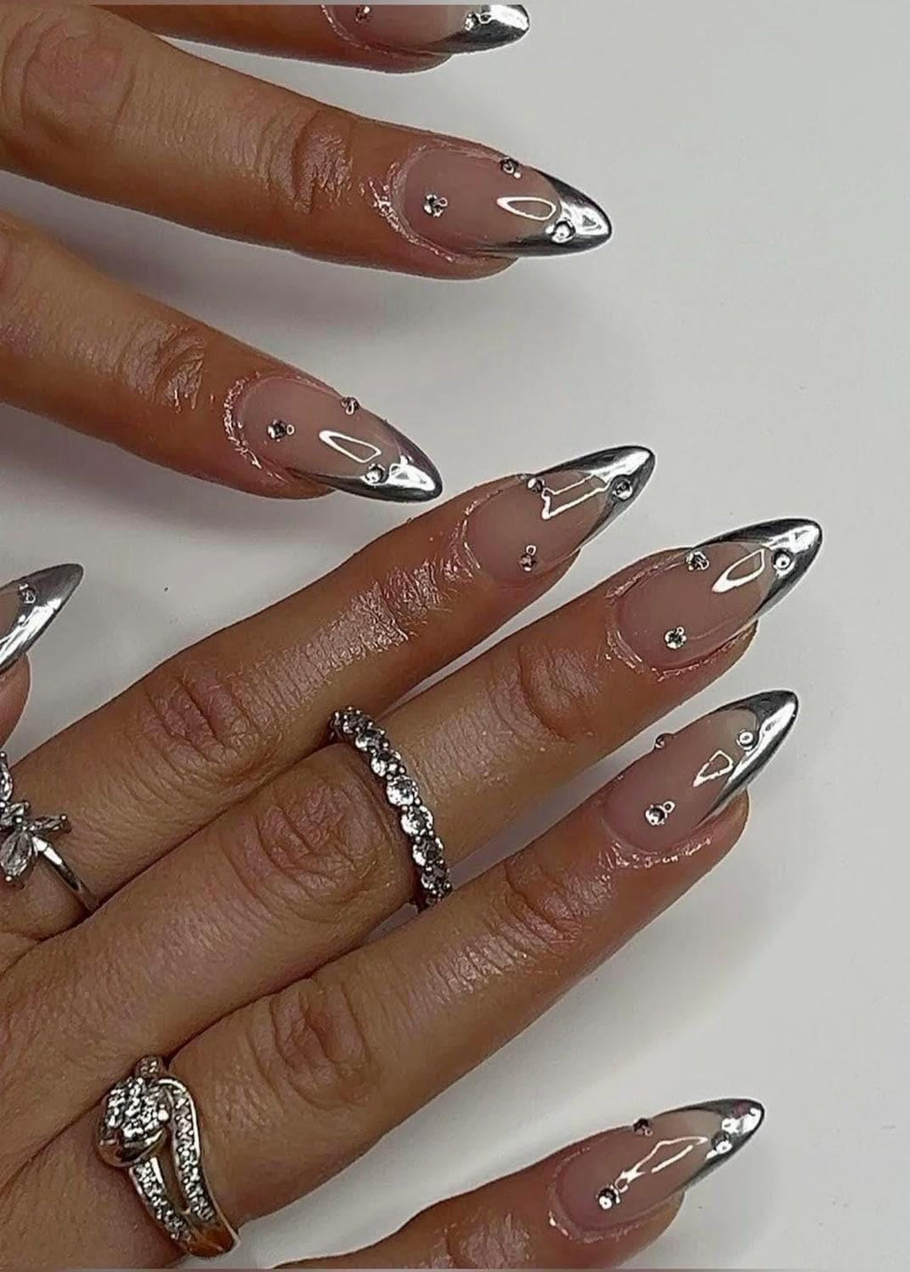 Handpainted Gel Press On Nails