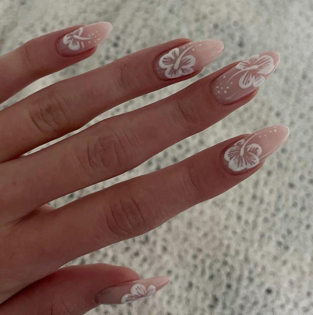 Handpainted Gel Press On Nails