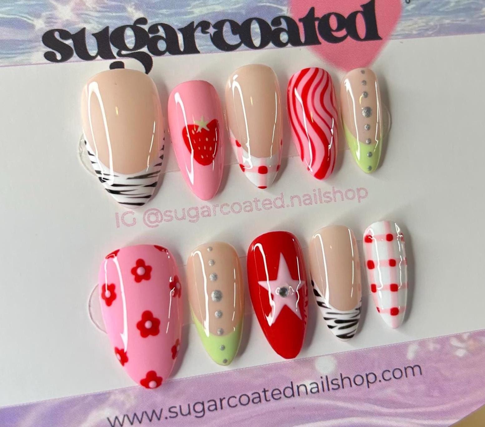 Handmade Custom Gel Press On Nails