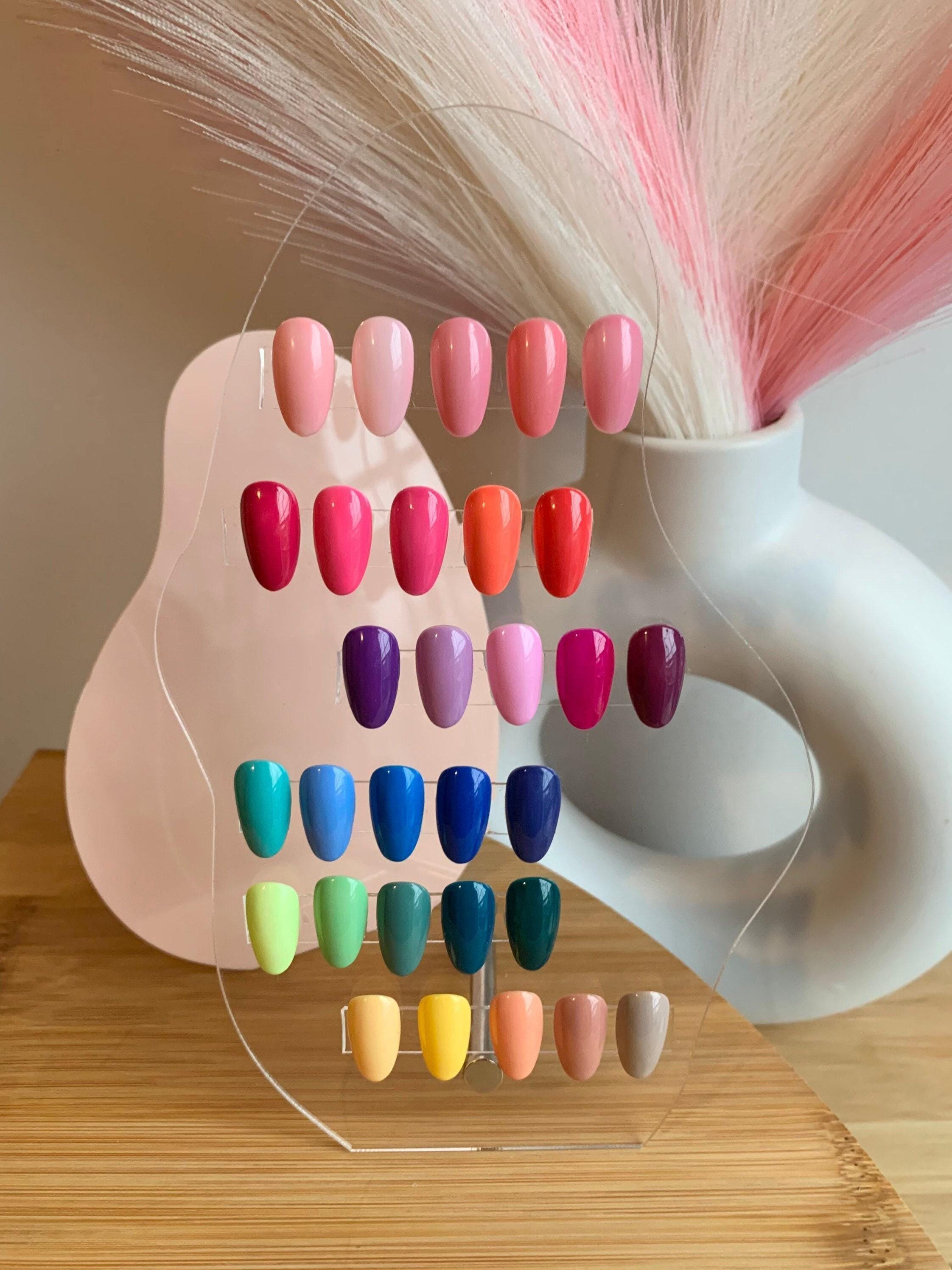 Handpainted Gel Press On Nails