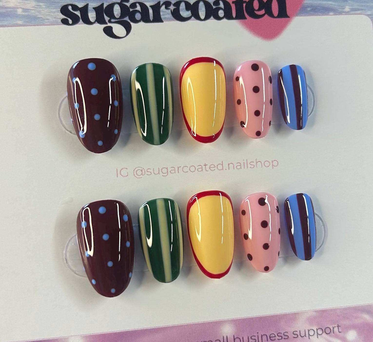 Handmade Custom Gel Press On Nails