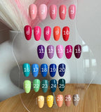 Handpainted Gel Press On Nails