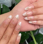 Celestial Pearl French Gel Press On Nails