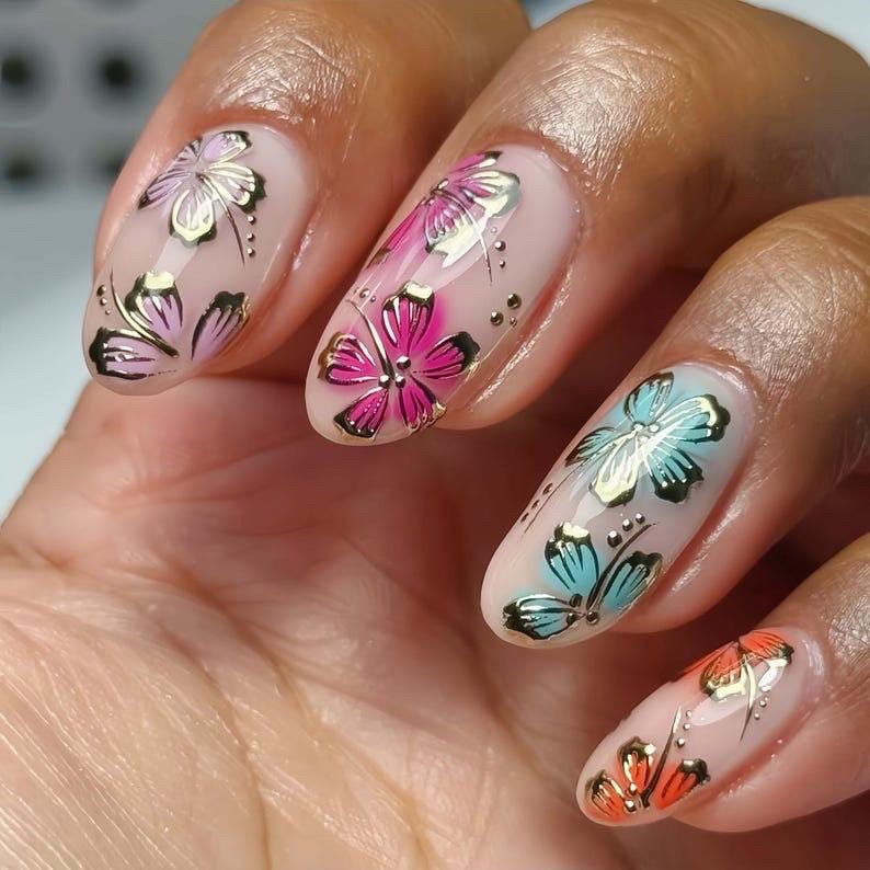Handmade Custom Gel Press On Nails