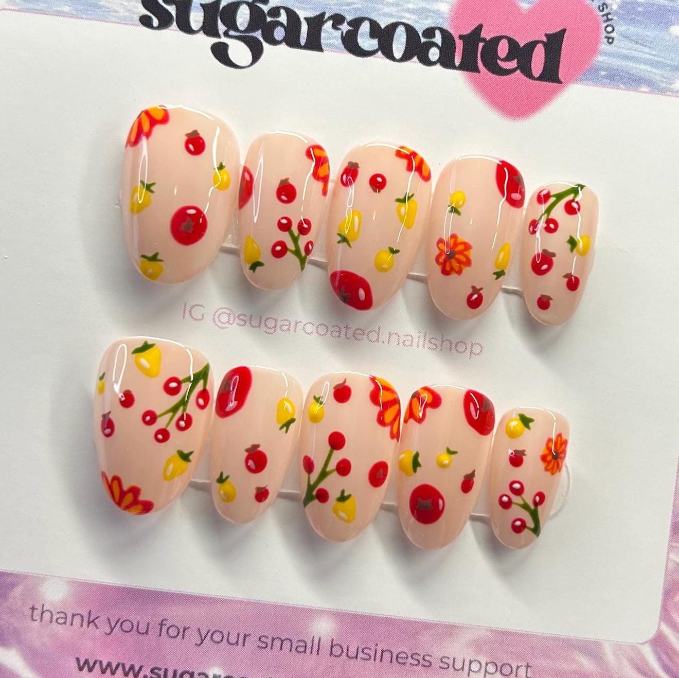 Handmade Custom Gel Press On Nails