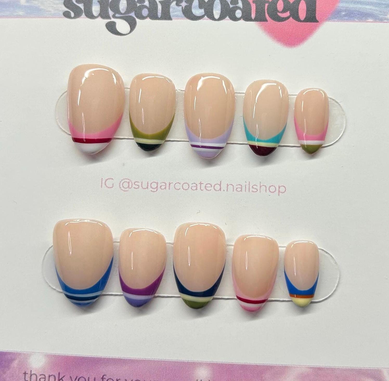 Handmade Custom Gel Press On Nails