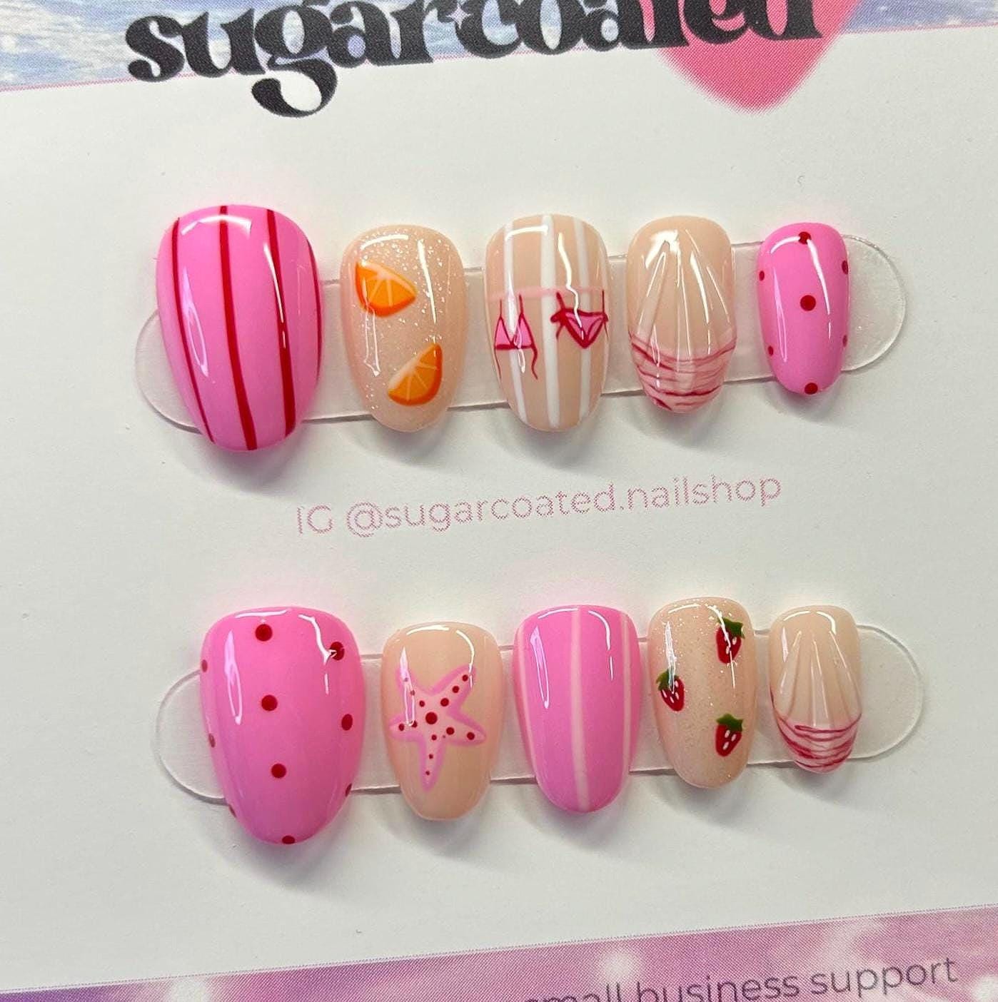 Handmade Custom Gel Press On Nails