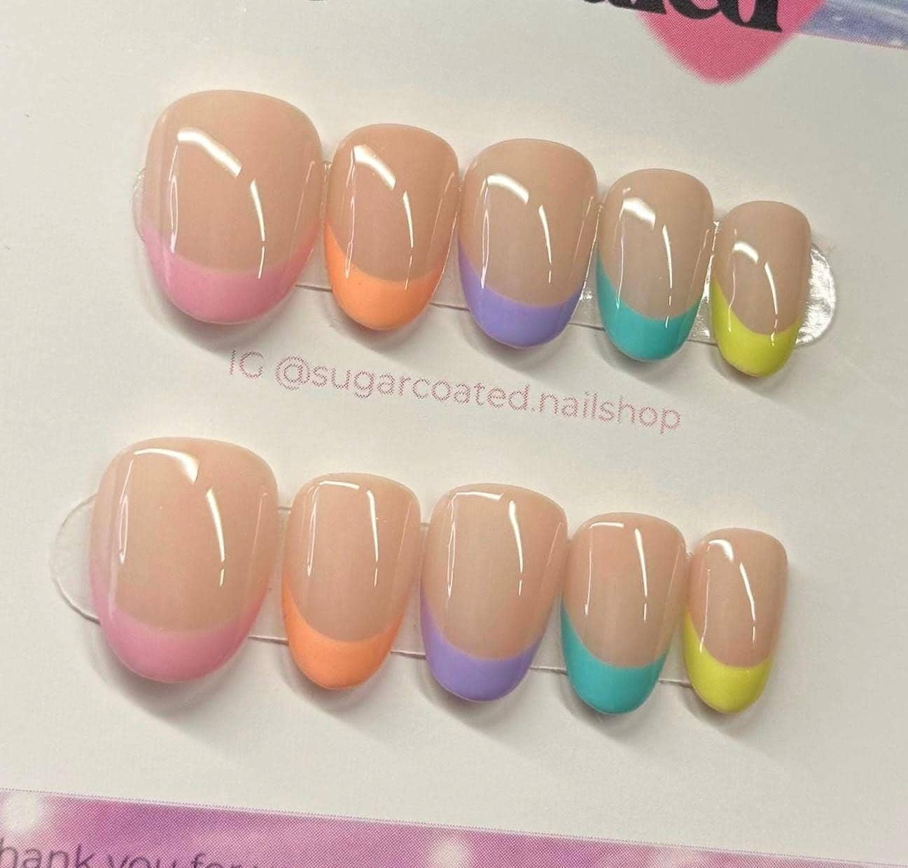 Handmade Custom Gel Press On Nails
