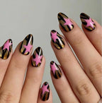 Handpainted Gel Press On Nails