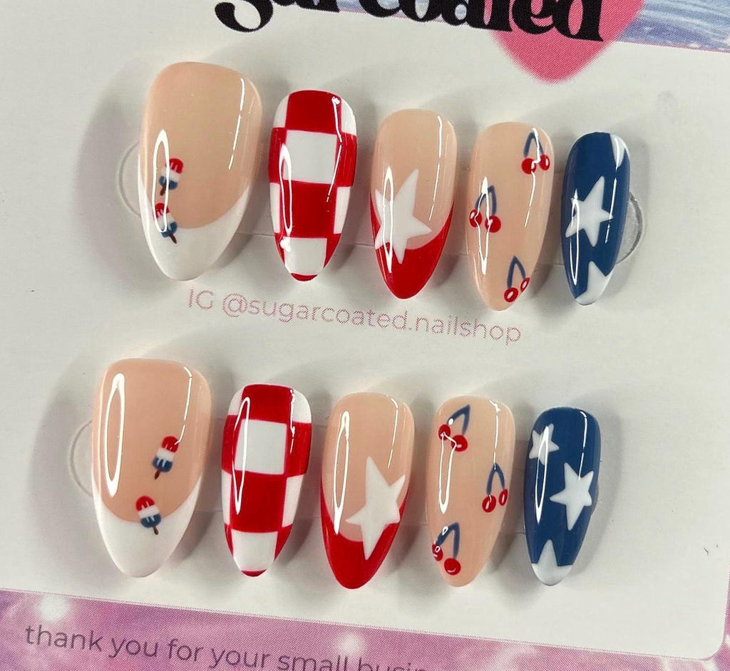 Handmade Custom Gel Press On Nails
