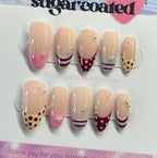 Handpainted Gel Press On Nails