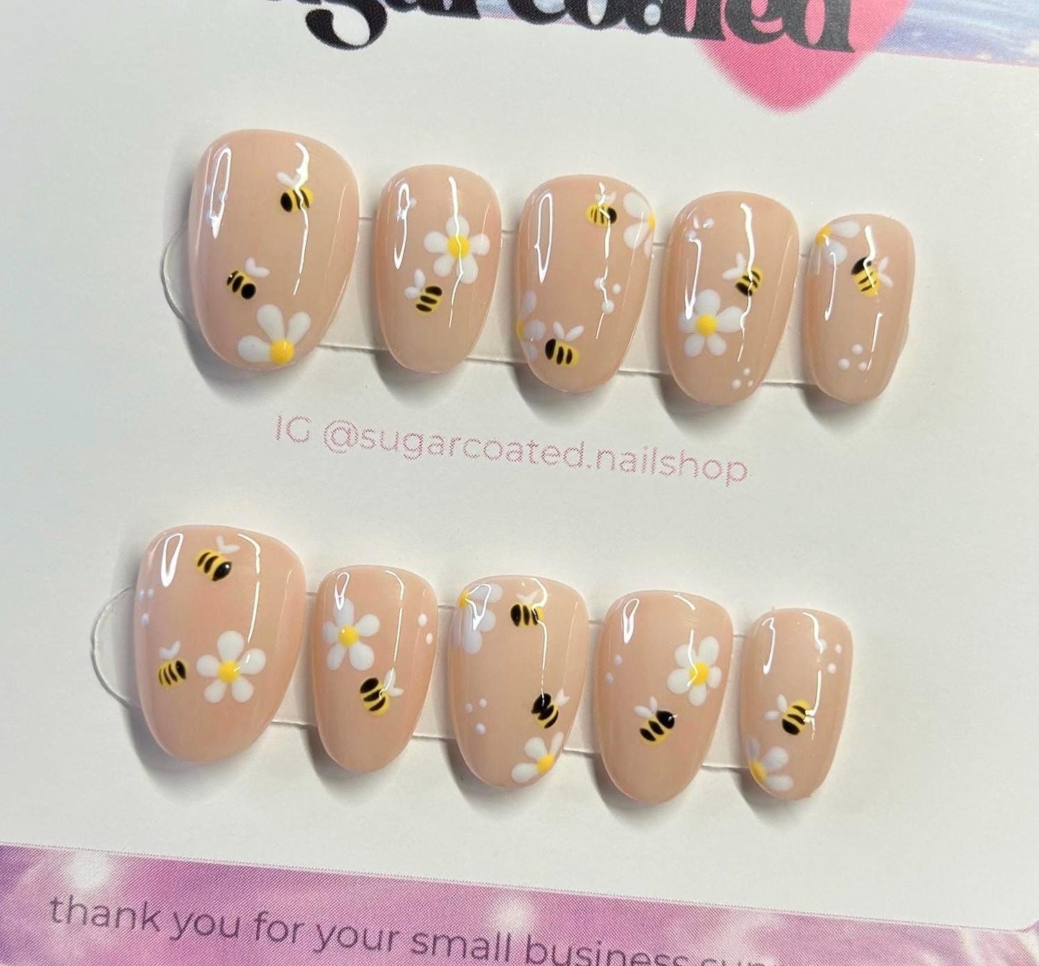 Handmade Custom Gel Press On Nails