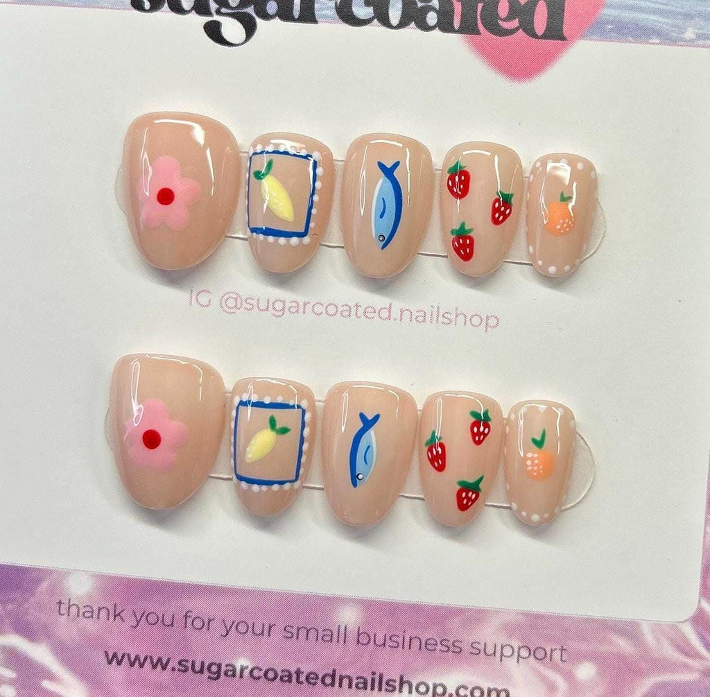 Handmade Custom Gel Press On Nails