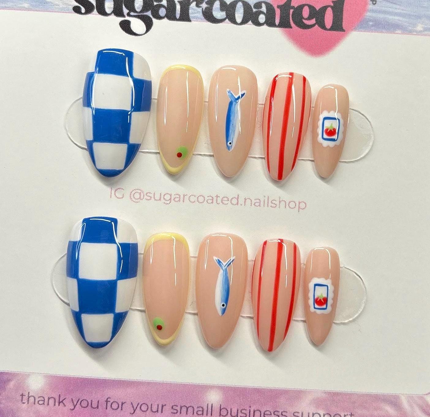 Handmade Custom Gel Press On Nails