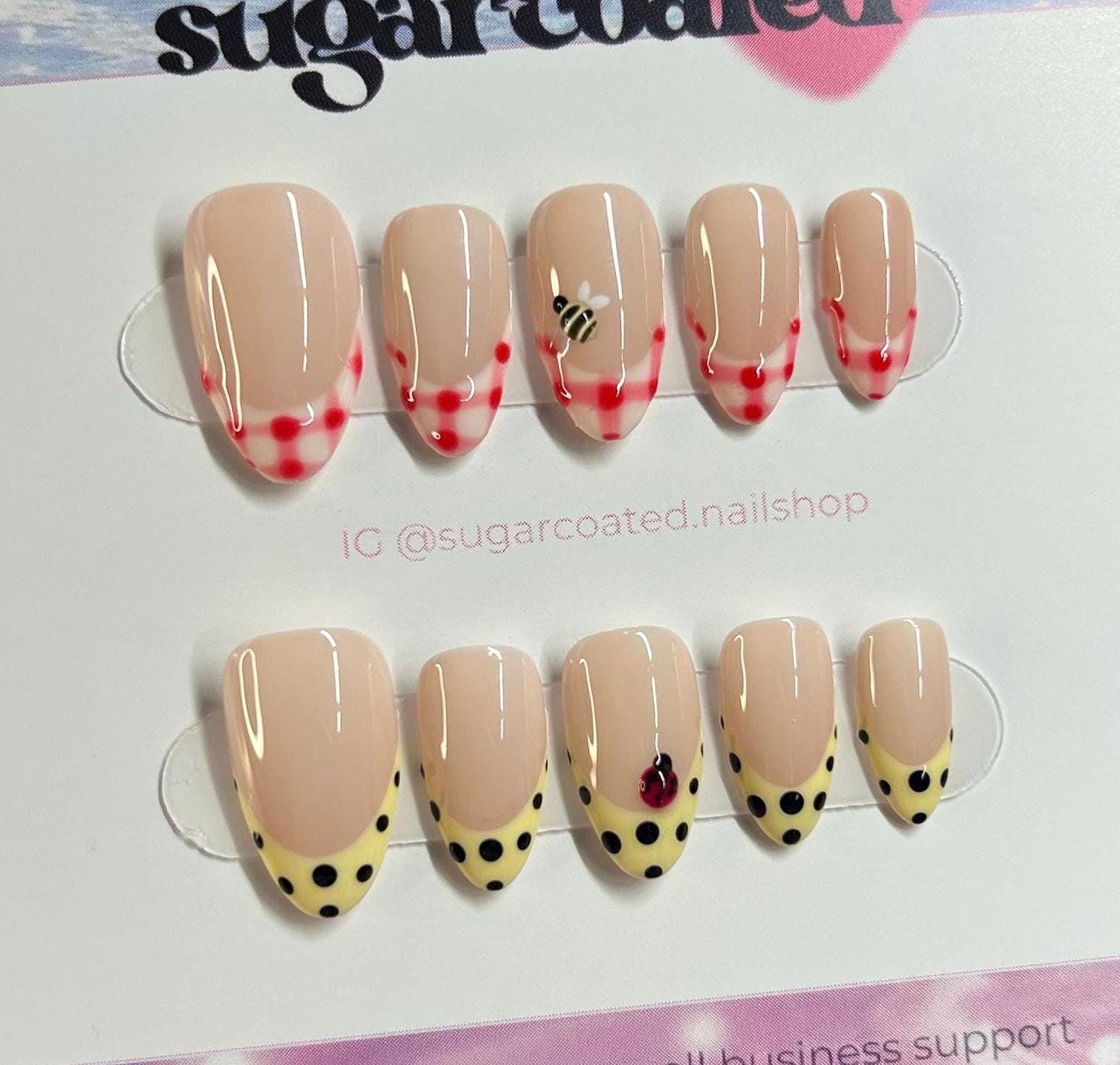 Handmade Custom Gel Press On Nails