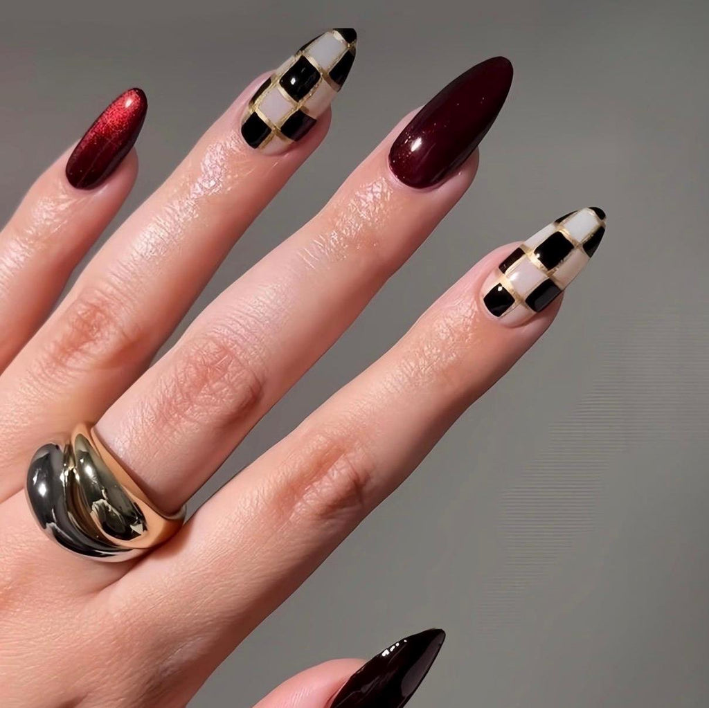 Handmade Custom Gel Press On Nails: Premium Quality, Handpainted, Trendy