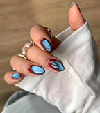 Handmade Custom Gel Press On Nails: Premium Quality, Handpainted, Trendy