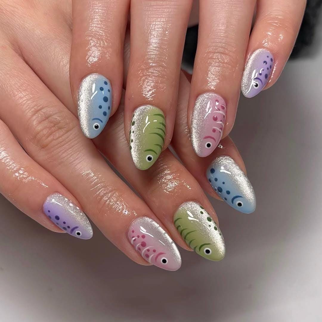 Handmade Custom Gel Press On Nails: Premium Quality, Handpainted, Trendy