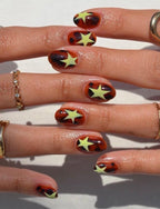 Handmade Custom Gel Press On Nails: Premium Quality, Handpainted, Trendy