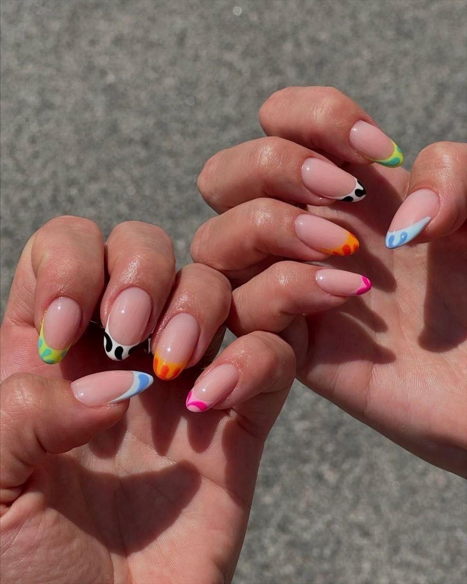 Handmade Custom Gel Press On Nails: Premium Quality, Handpainted, Trendy