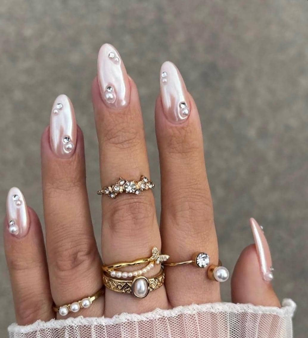 Handmade Custom Gel Press On Nails: Premium Quality, Handpainted, Trendy