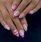 Handpainted Gel Press On Nails
