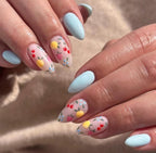 Handpainted Gel Press On Nails