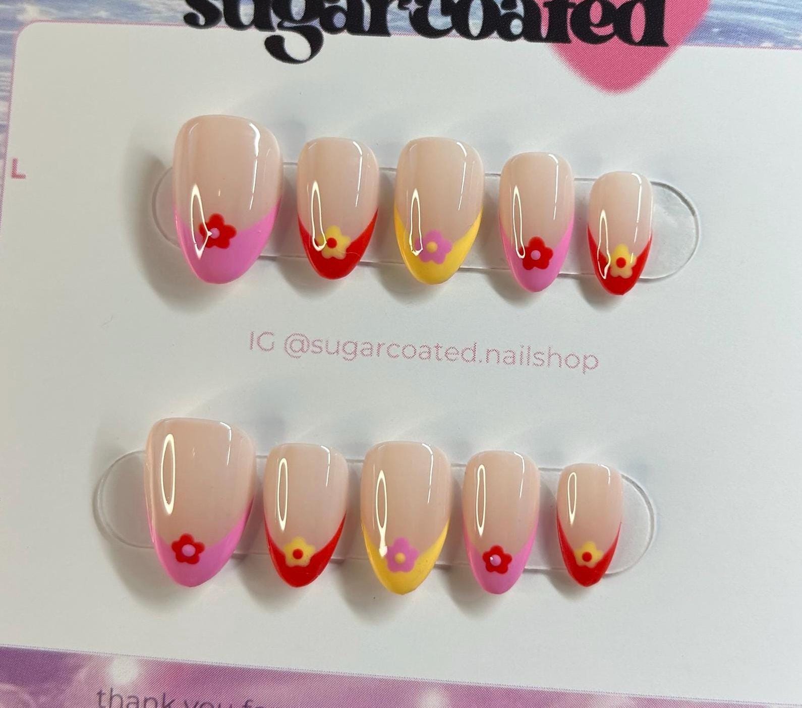 Handmade Custom Gel Press On Nails