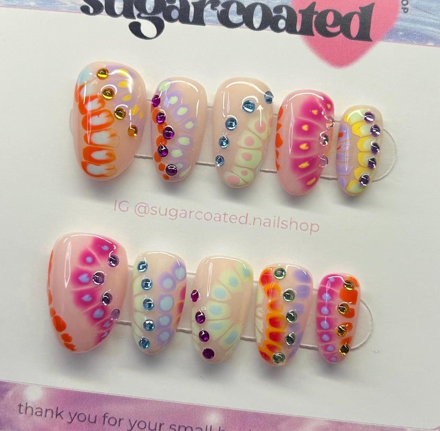 Handmade Custom Gel Press On Nails