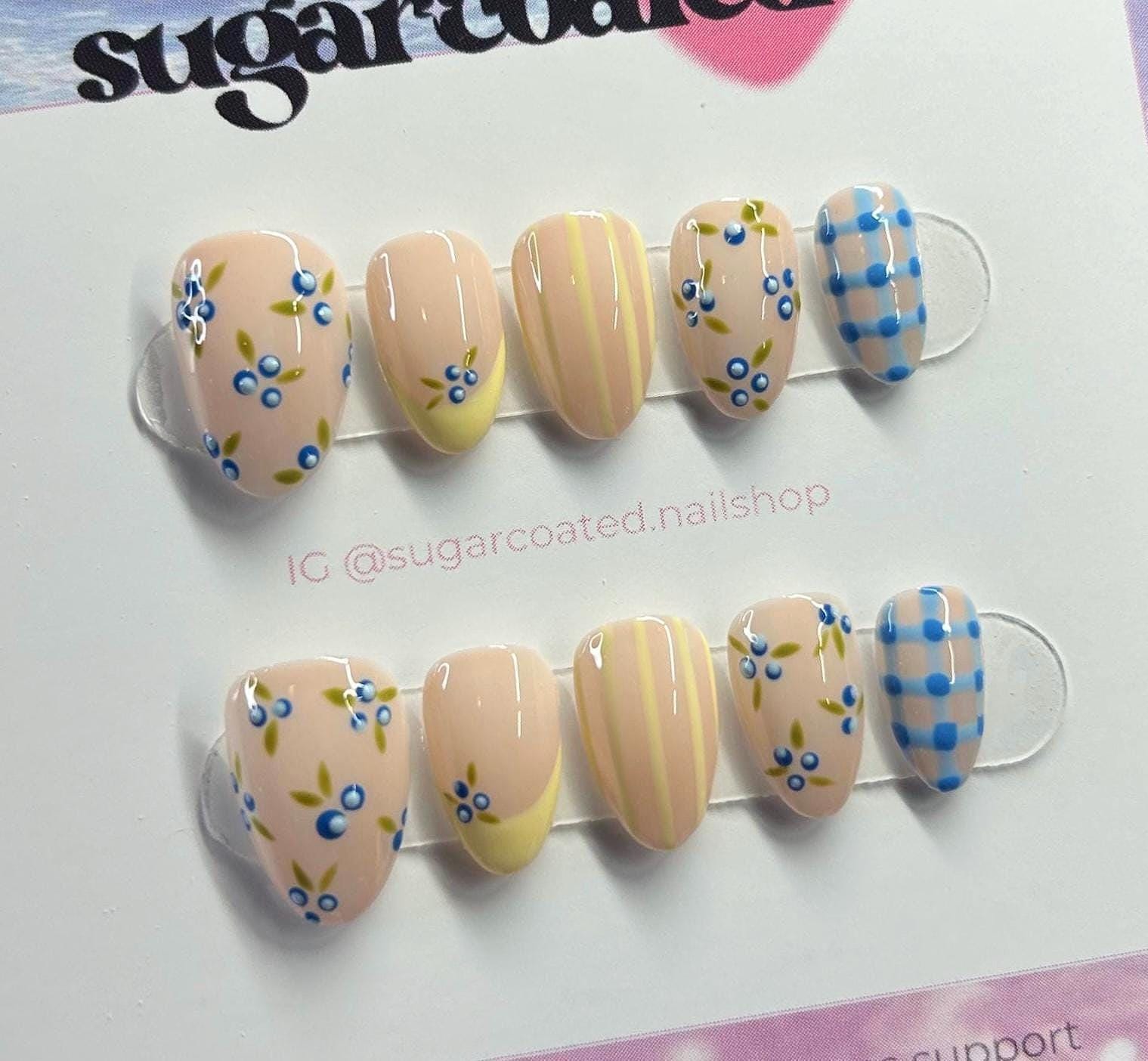 Handmade Custom Gel Press On Nails