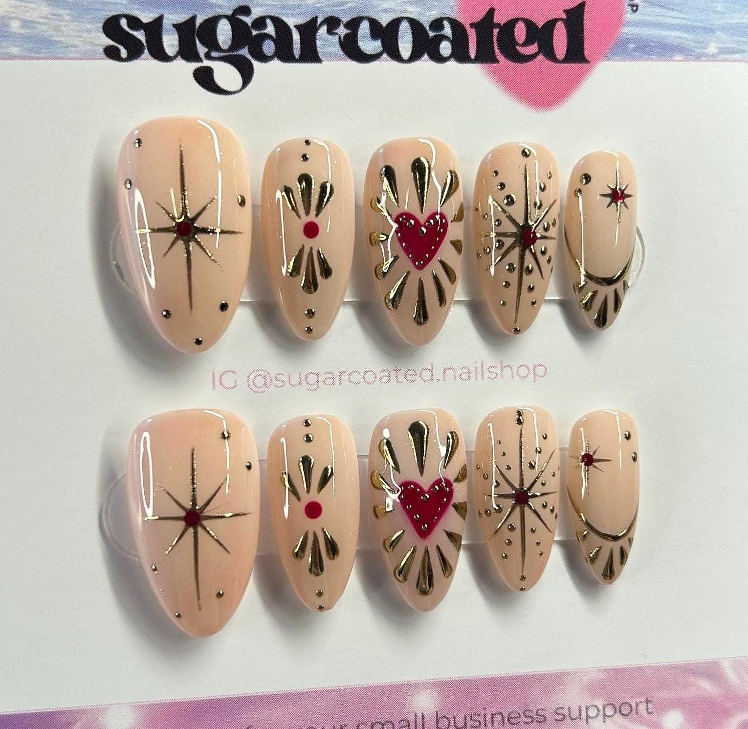 Handmade Custom Gel Press On Nails