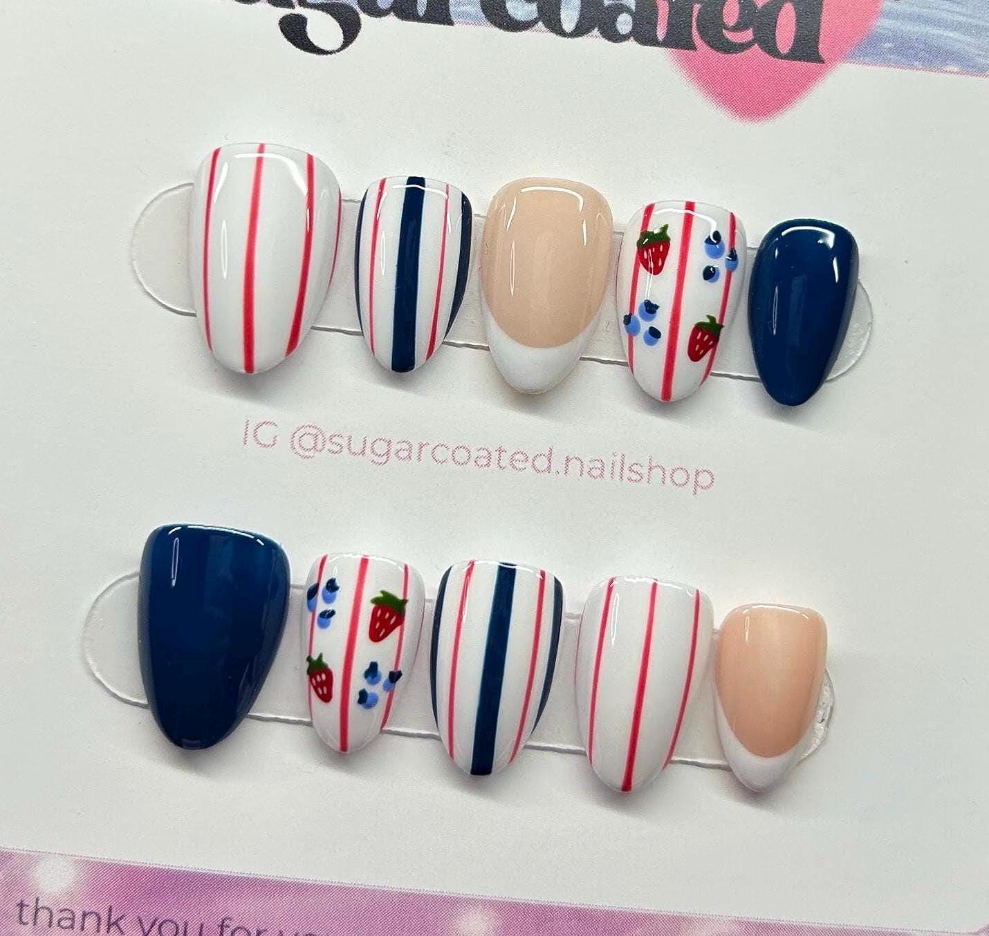 Handmade Custom Gel Press On Nails