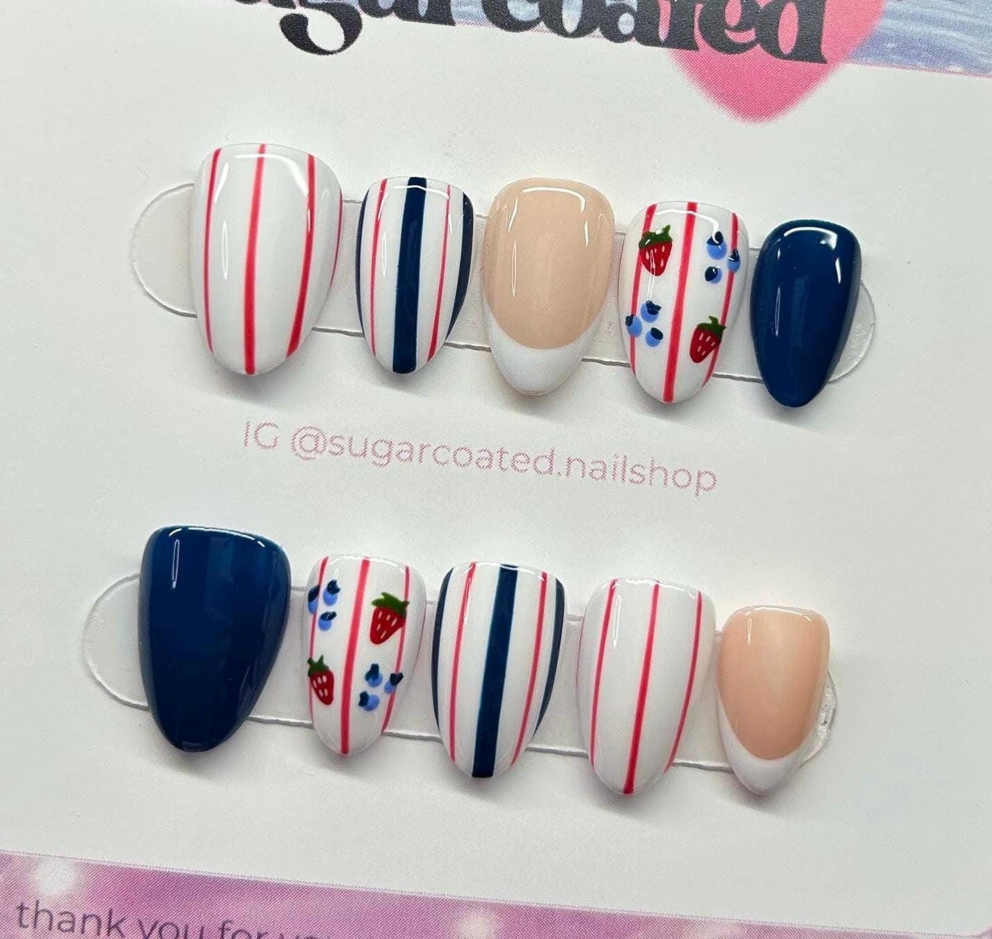 Handmade Custom Gel Press On Nails