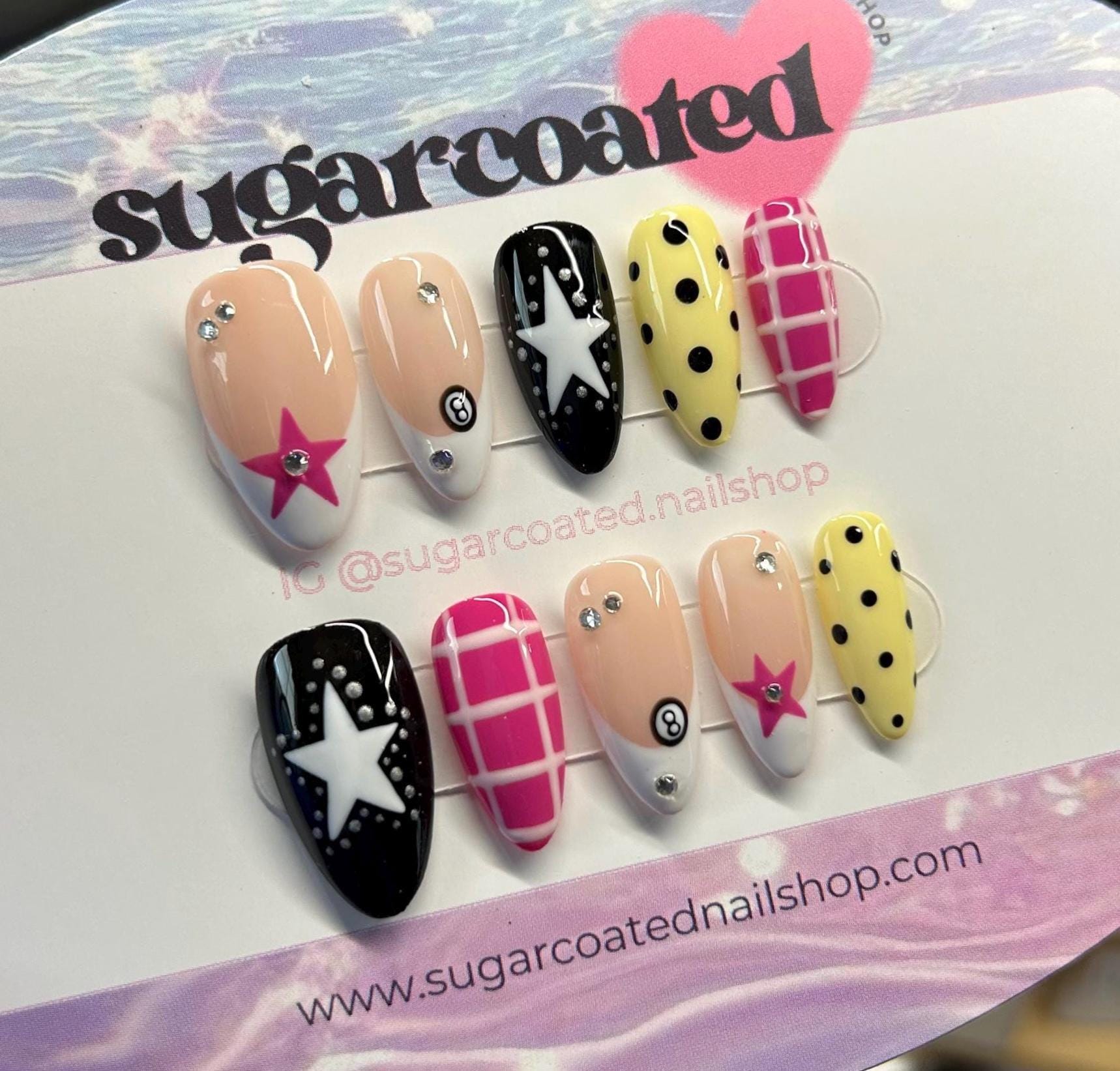 Handmade Custom Gel Press On Nails