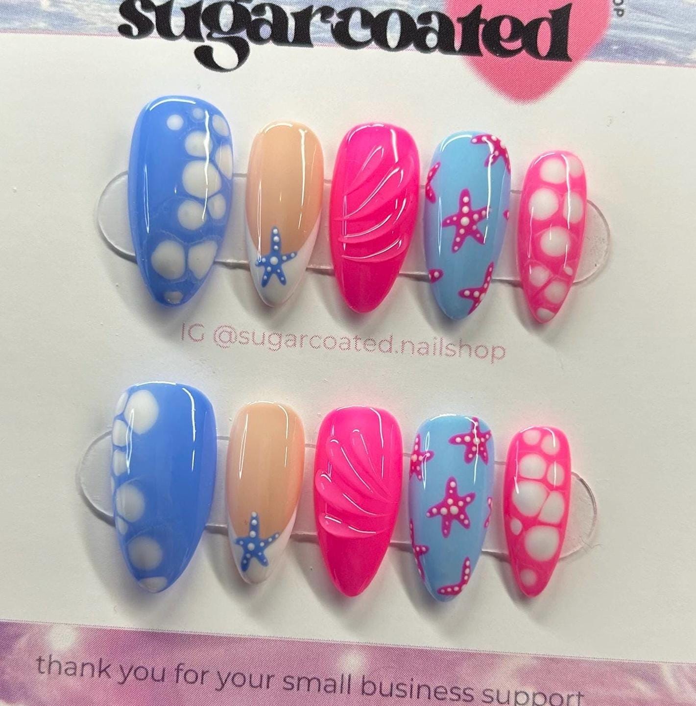 Handmade Custom Gel Press On Nails