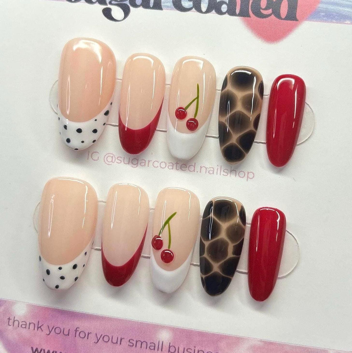 Handmade Custom Gel Press On Nails