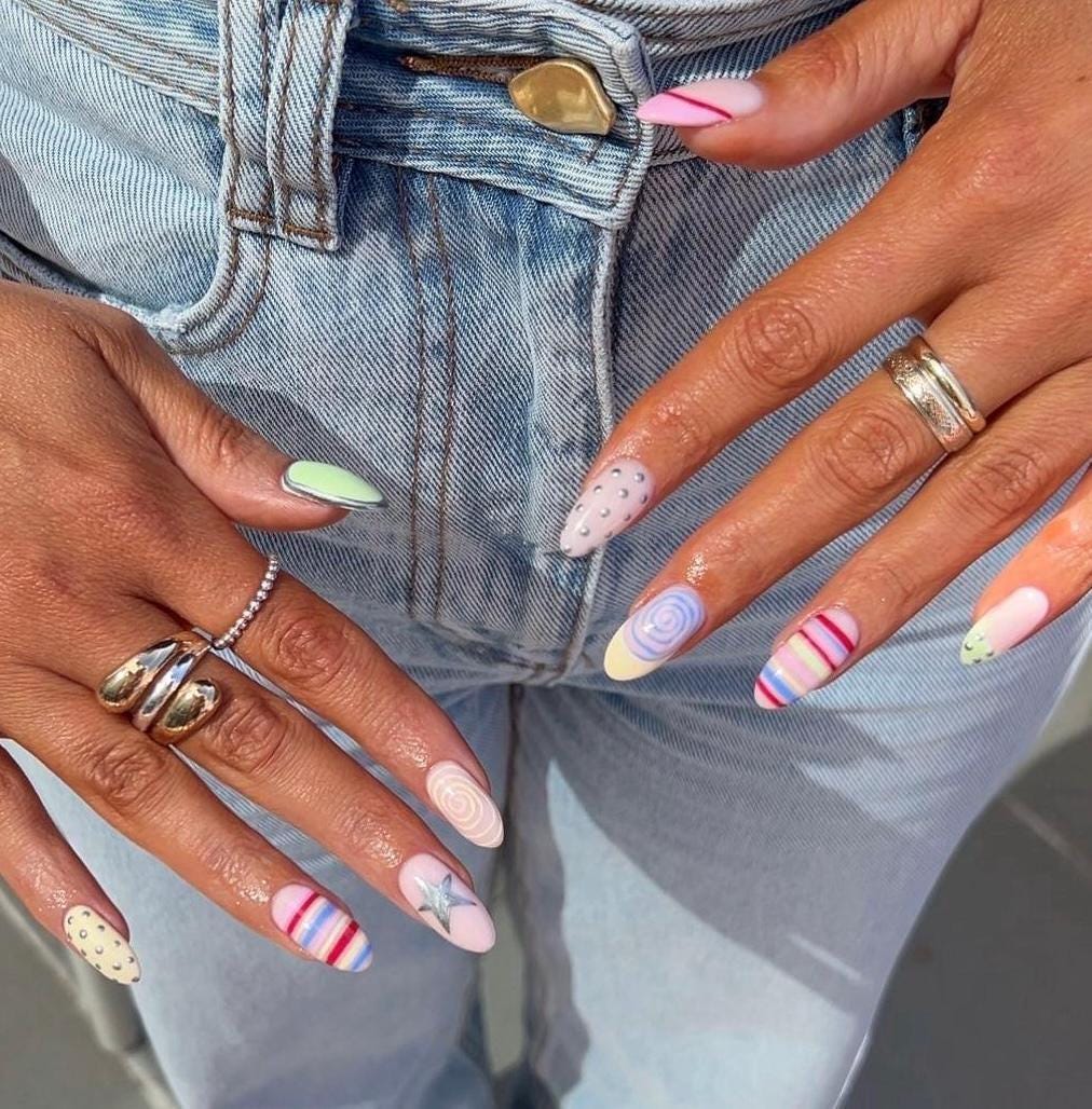 Handmade Custom Gel Press On Nails