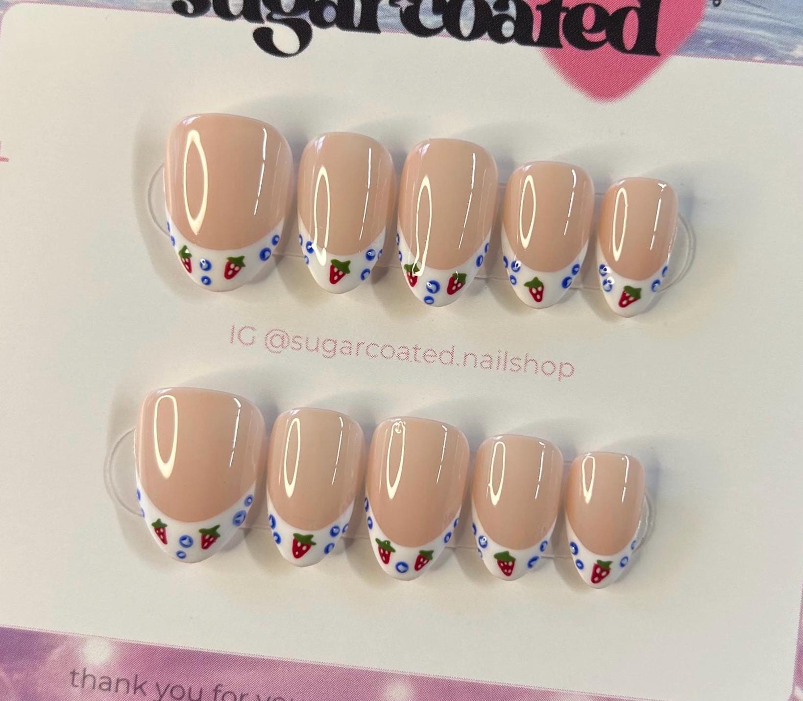 Handmade Custom Gel Press On Nails