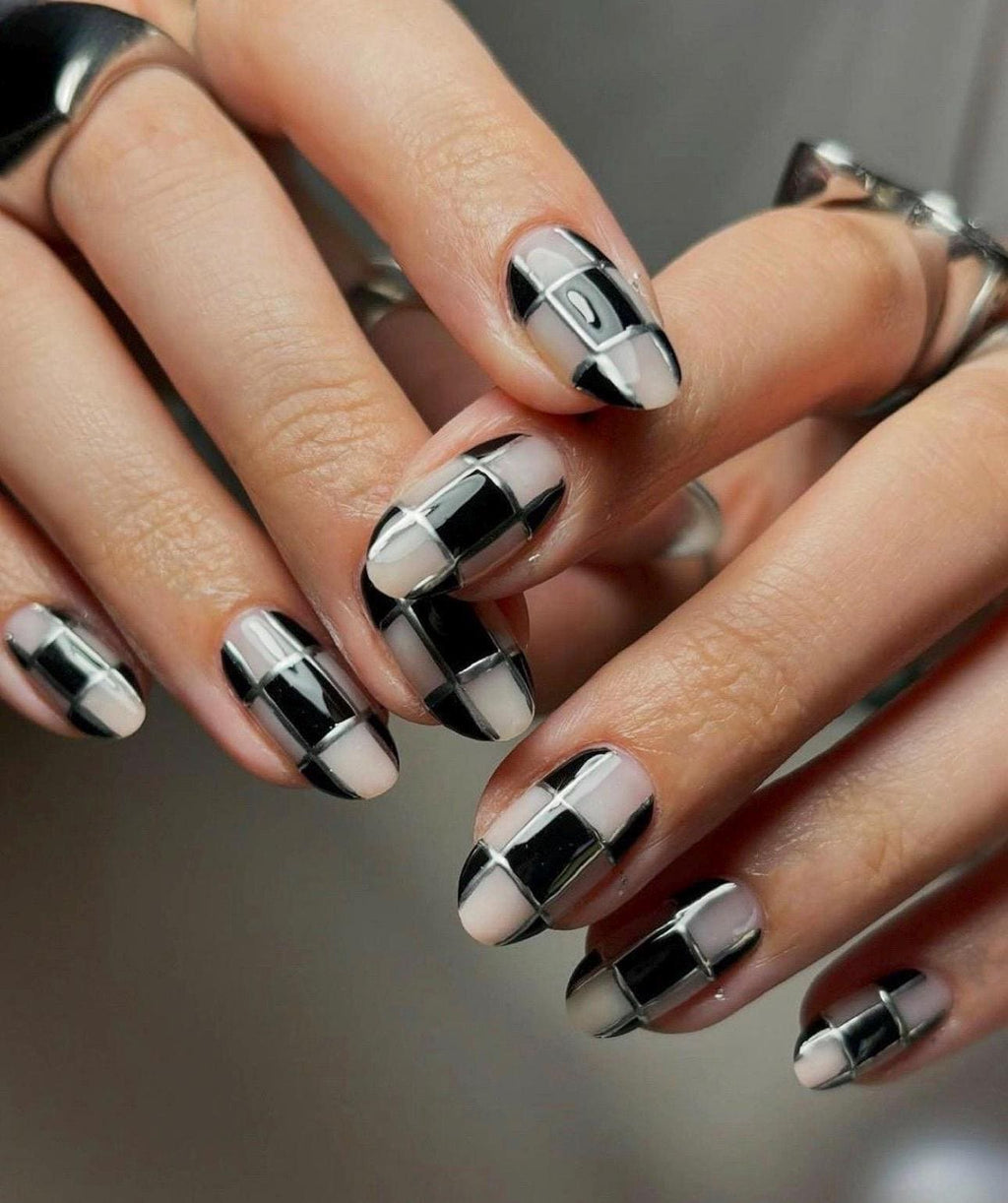 Handmade Custom Gel Press On Nails: Premium Quality, Handpainted, Trendy