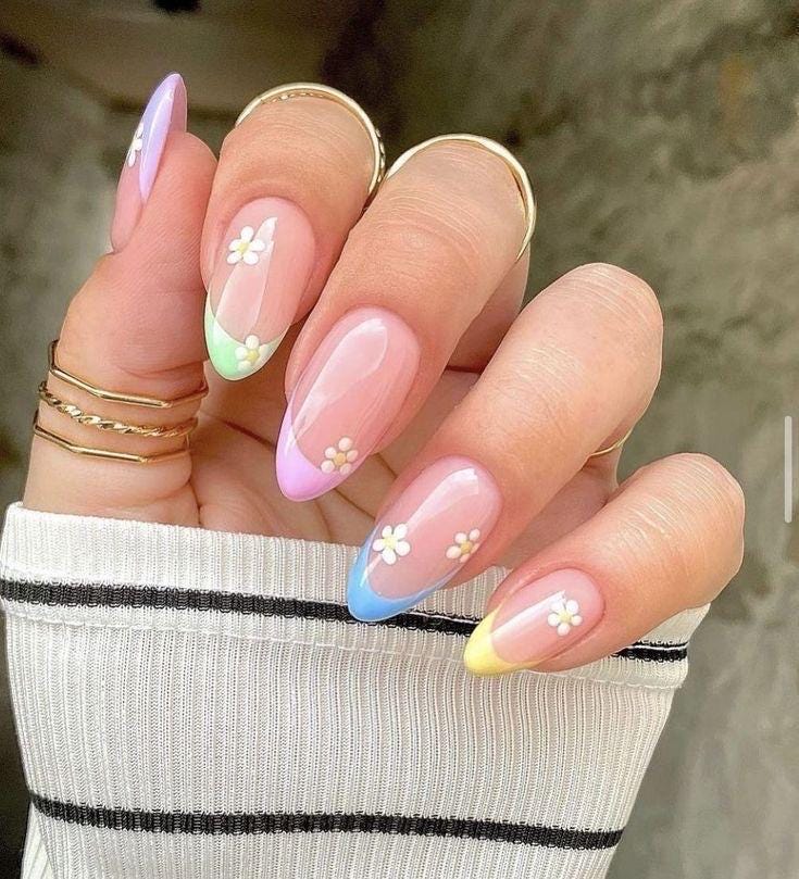 Handmade Custom Gel Press On Nails: Premium Quality, Handpainted, Trendy