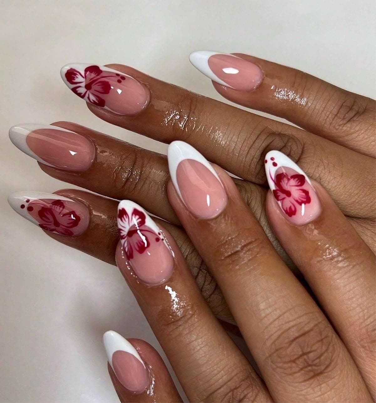 Handmade Custom Gel Press On Nails: Premium Quality, Handpainted, Trendy, Press Ons, Cute Summer Vacation Beach